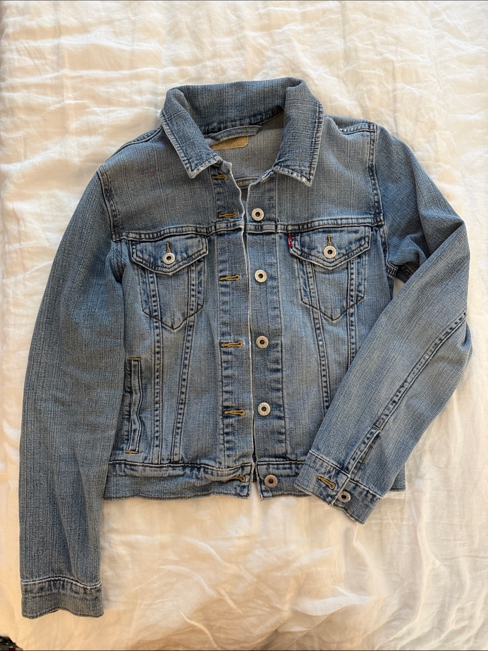 Levi's Light Blue Denim Jacket with Red Tab